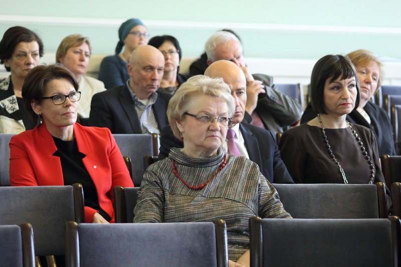Latvijas Universitātes 77. starptautiskās zinātniskās konferences plenārsēde. null