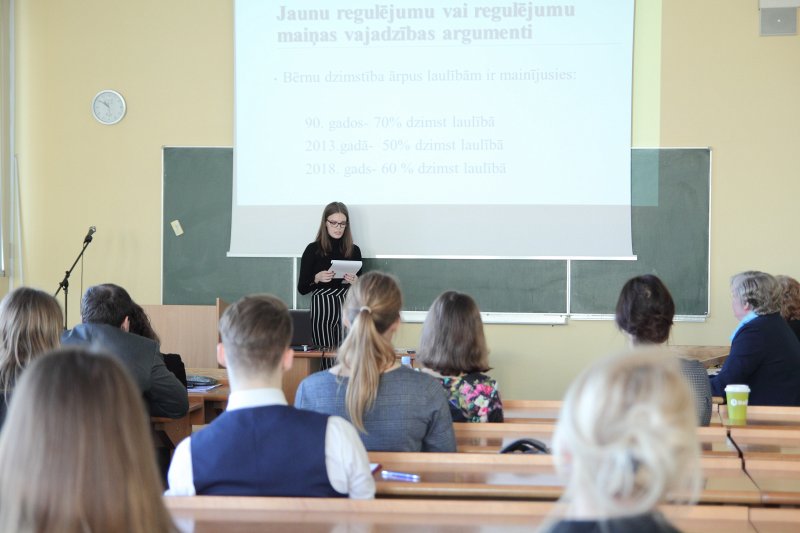 Latvijas 43. skolēnu Rīgas reģiona zinātniskā konference Latvijas Universitātē. null