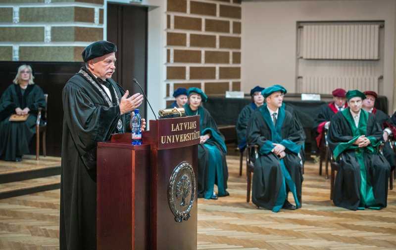Latvijas Universitātes dibināšanas 101. gadadienas LU Senāta svinīgā sēde. null