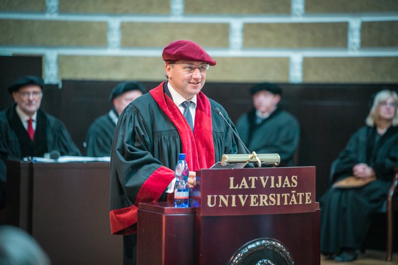 Latvijas Universitātes dibināšanas 101. gadadienas LU Senāta svinīgā sēde. null