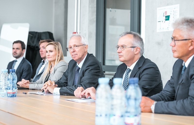 Eiropas Padomes Attīstības bankas (EPAB) prezidenta vizīte Latvijas Universitātē (LU). null