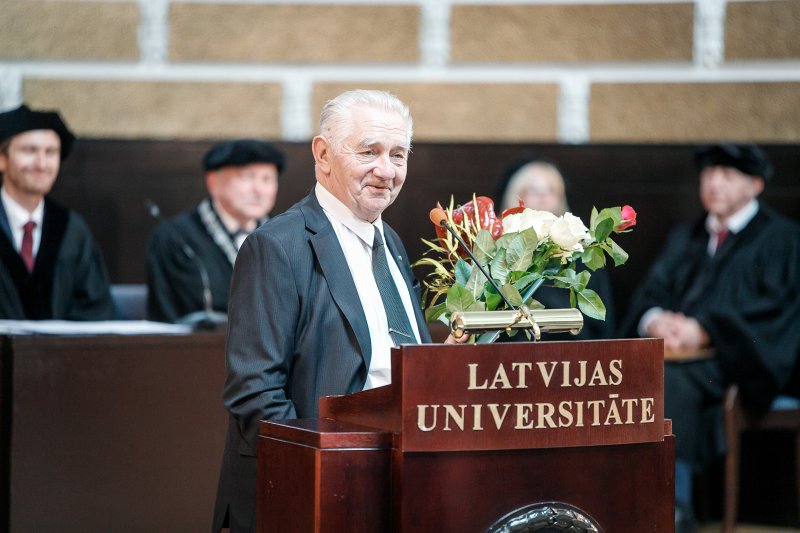 Latvijas Universitātes dibināšanas 102. gadadienai veltīta LU Senāta svinīgā sēde. null