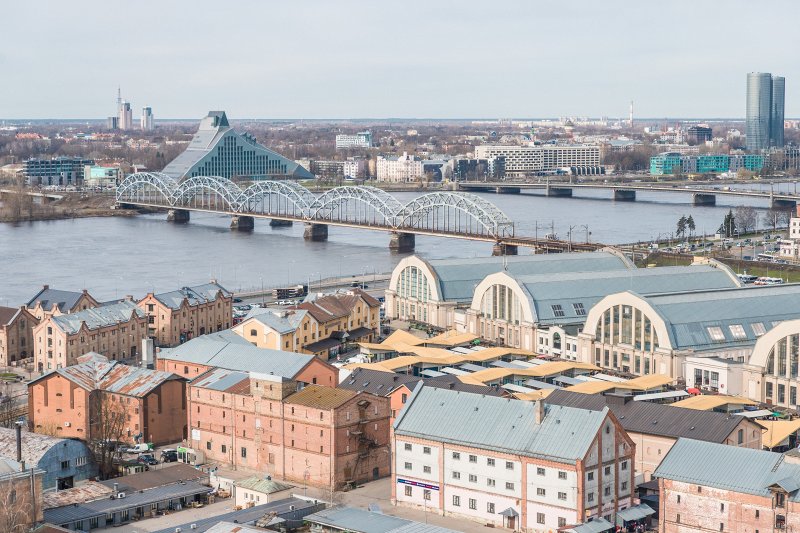 Rīga, Latvijas Nacionālā bibliotēka, Dzelzceļa tilts, Centrāltirgus apkaime. null