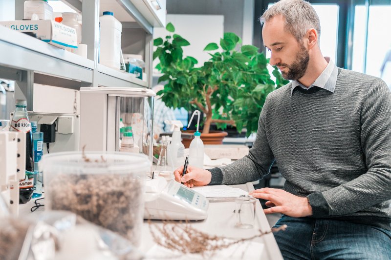 Latvijas Universitātes Ģeogrāfijas un Zemes zinātņu fakultātes pētnieks Oskars Purmalis. null