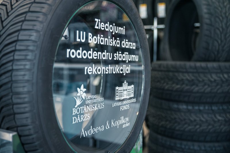 Latvijas Universitātes Botāniskā dārza un autoservisa «Avdeeva & Kopilkov atelier» sadarbības līguma parakstīšana, kas paredz līdzekļu vākšanu rododendru stādījumu atjaunošanai Botāniskajā dārzā. null