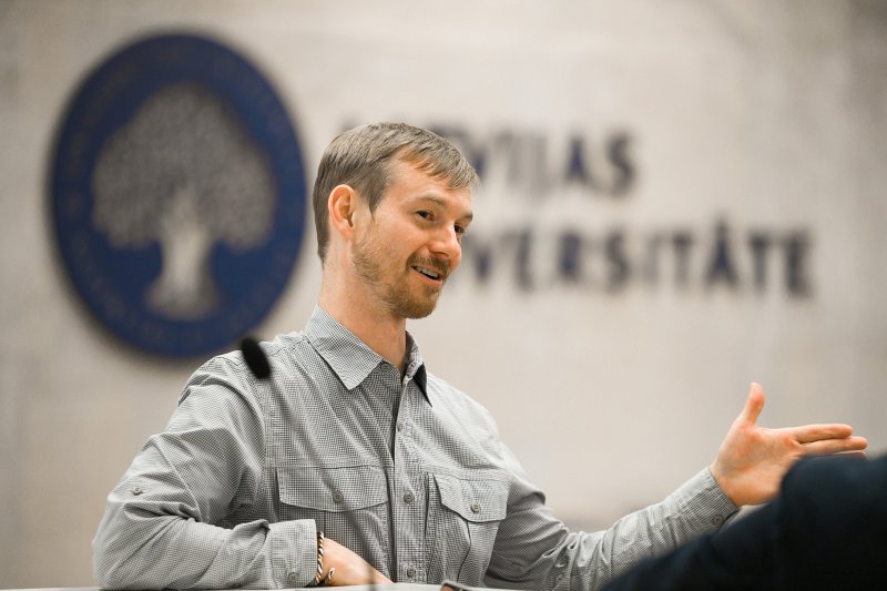 Izglītības eksperta Grega Traimara (Greg Traymar) lekcija Latvijas Universitātē. null