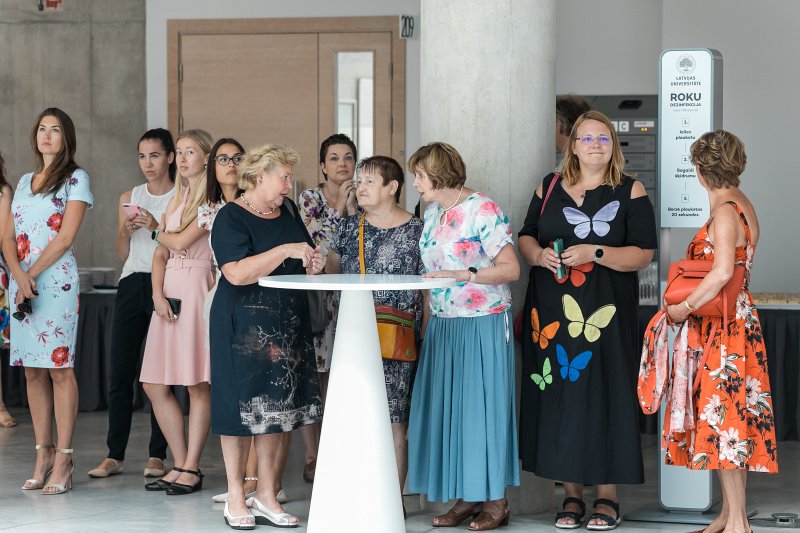 Latvijas Universitātes Akadēmiskā centra Rakstu mājas pamatakmens ielikšanas ceremonija. null