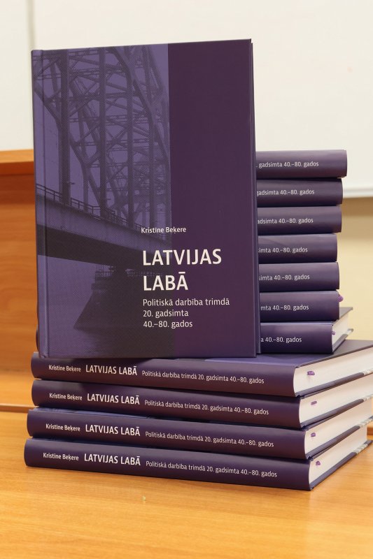 Pētnieces Kristīnes Beķeres monogrāfijas «Latvijas labā. Politiskā darbība trimdā 20. gadsimta 40.–80. gados» atvēršanas svētki. null