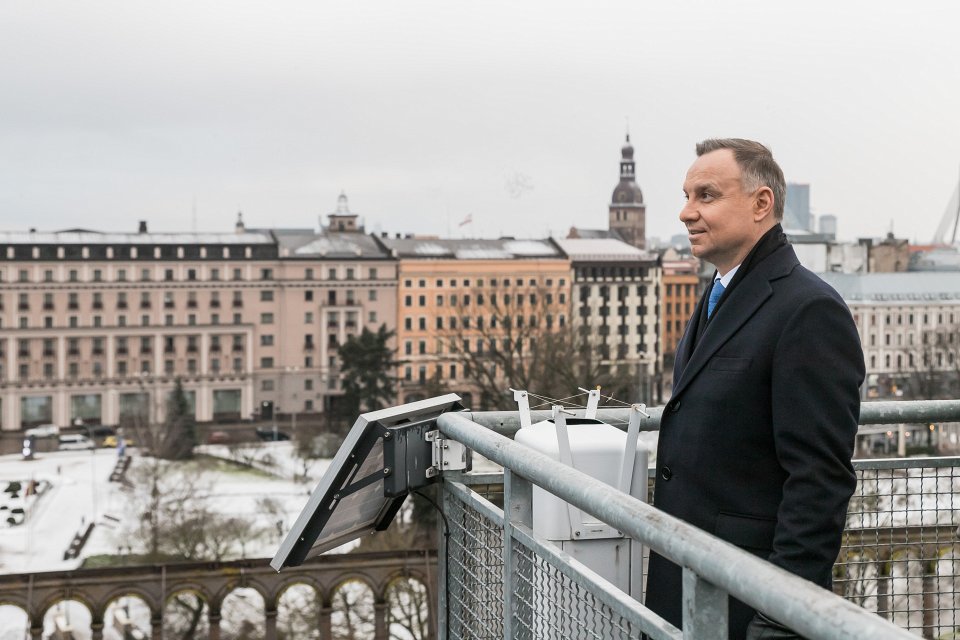 Polijas prezidenta Andžeja Dudas (Andrzej Duda) vizīte Latvijas Universitātē. Polijas prezidents Andžejs Duda (Andrzej Duda).