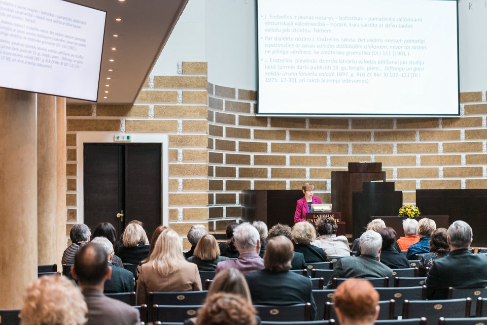 Akadēmiķa Jāņa Endzelīna 150. dzimšanas dienas atcerei veltīta starptautiska zinātniska konference «Endzelīns. Valoda. Laiks». null