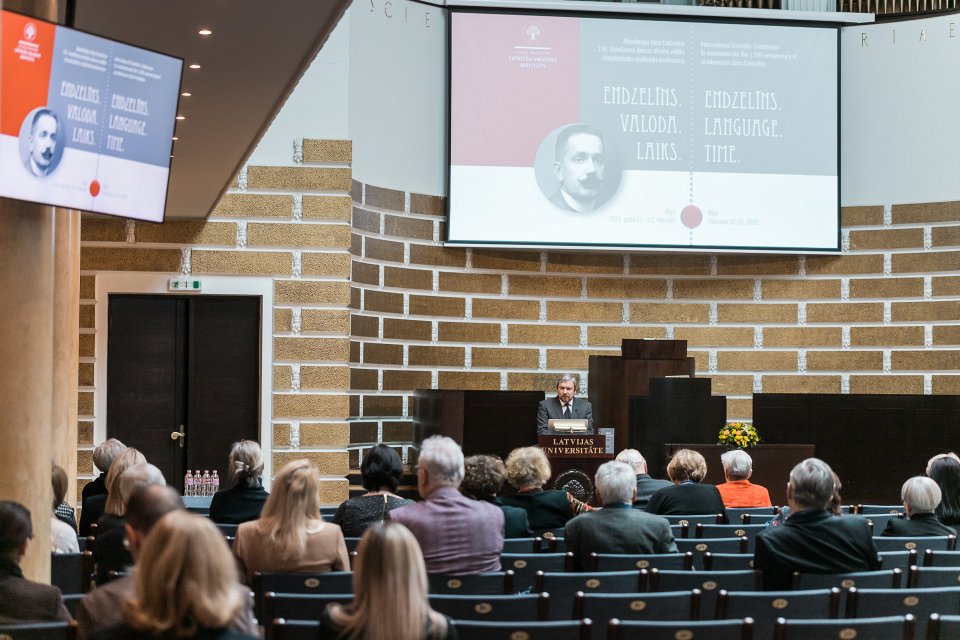 Akadēmiķa Jāņa Endzelīna 150. dzimšanas dienas atcerei veltīta starptautiska zinātniska konference «Endzelīns. Valoda. Laiks». null