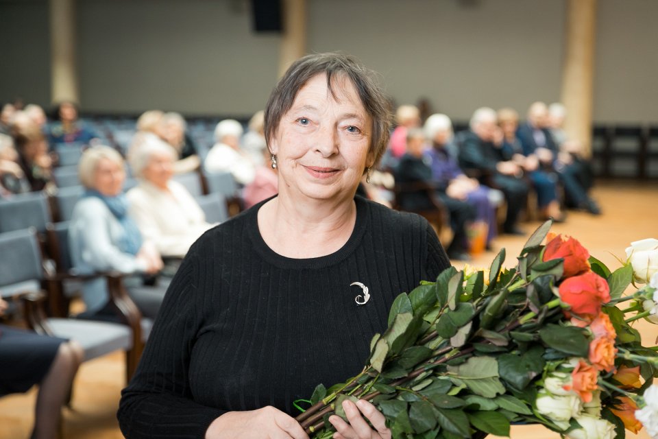 Latvijas Universitātes senioru jubilāru sveikšana. null