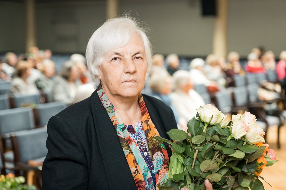 Latvijas Universitātes senioru jubilāru sveikšana. null