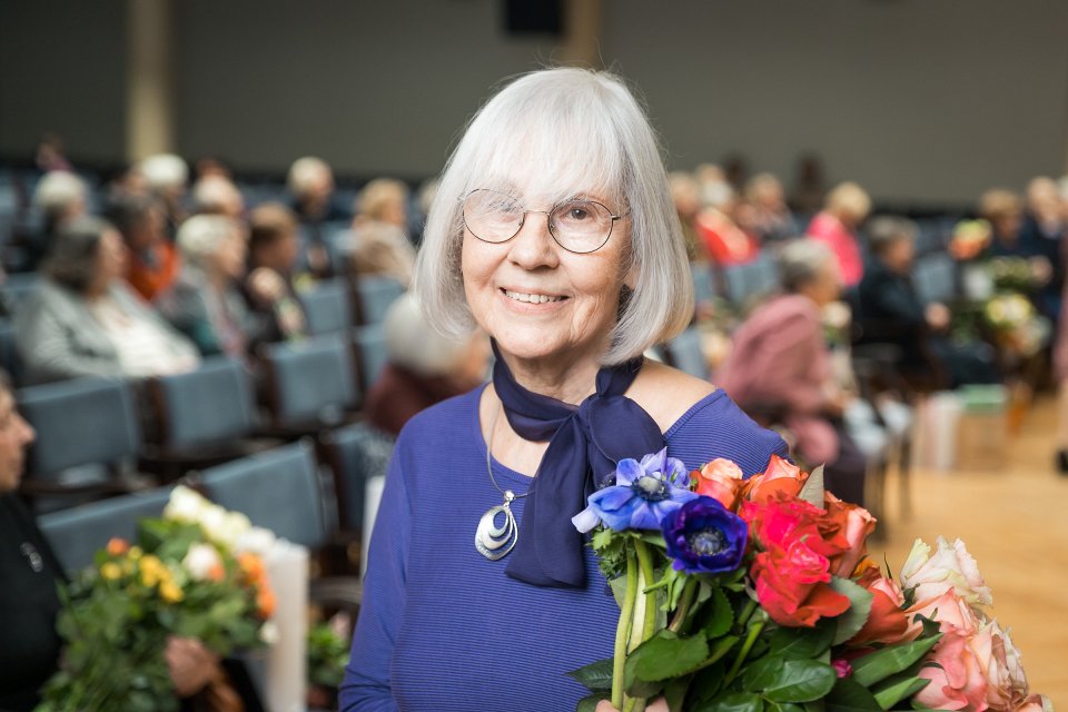 Latvijas Universitātes senioru jubilāru sveikšana. null