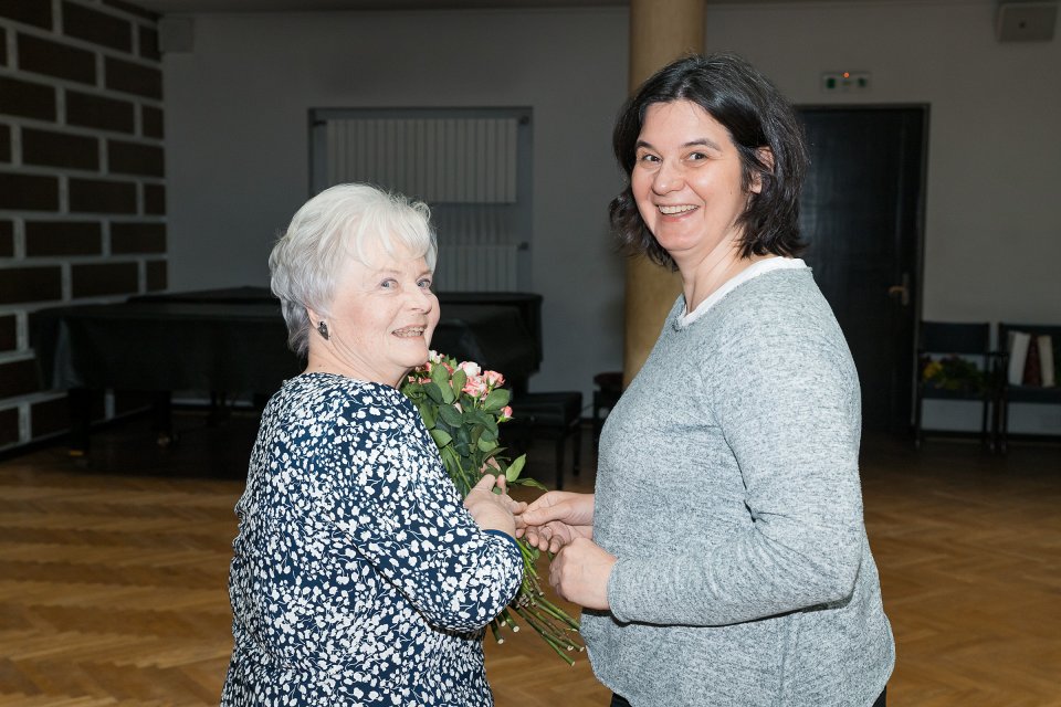 Latvijas Universitātes senioru jubilāru sveikšana. null