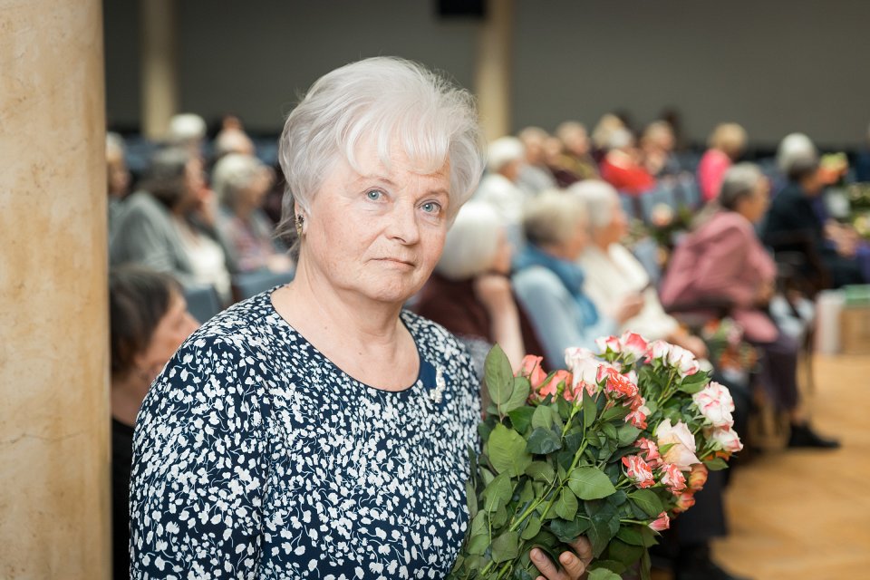 Latvijas Universitātes senioru jubilāru sveikšana. null