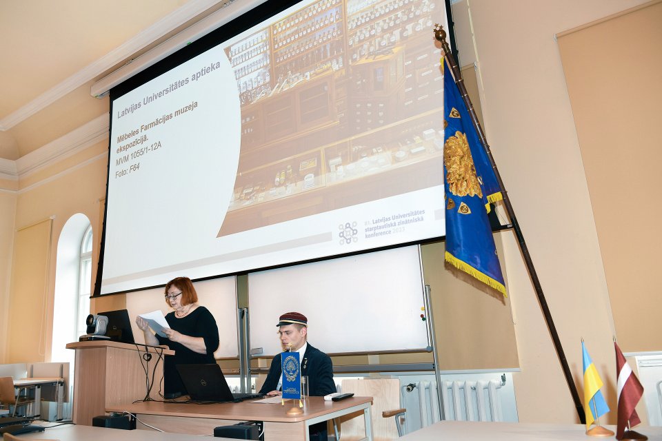 Latvijas Universitātes 81. starptautiskās zinātniskās konferences sekcija «Latvijas Universitātes vēstures liecības atmiņas institūciju krājumos». Indra Vilistere.