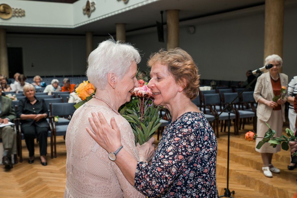 Latvijas Universitātes senioru jubilāru sveikšana. null