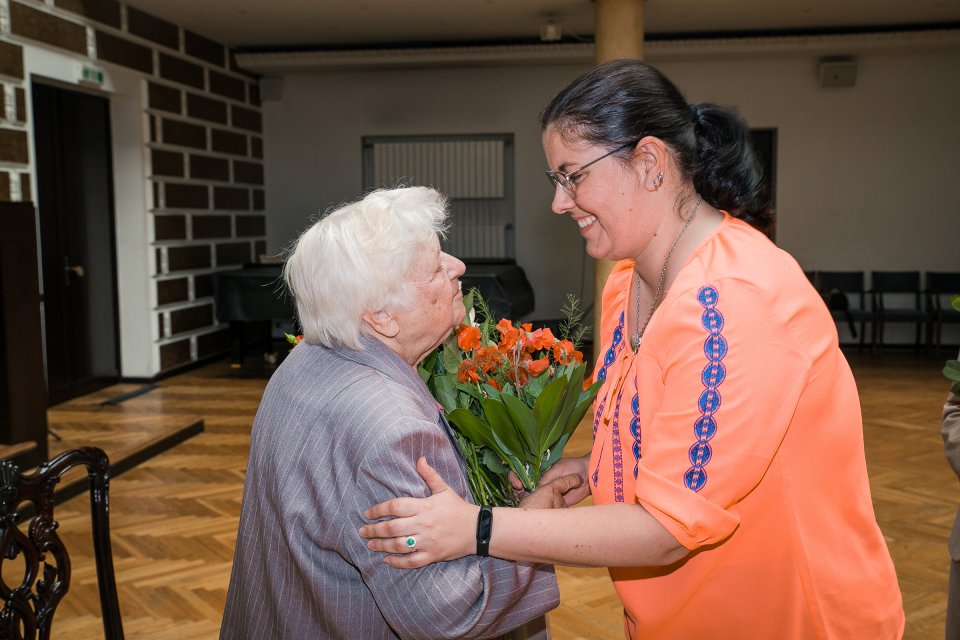 Latvijas Universitātes senioru jubilāru sveikšana. null