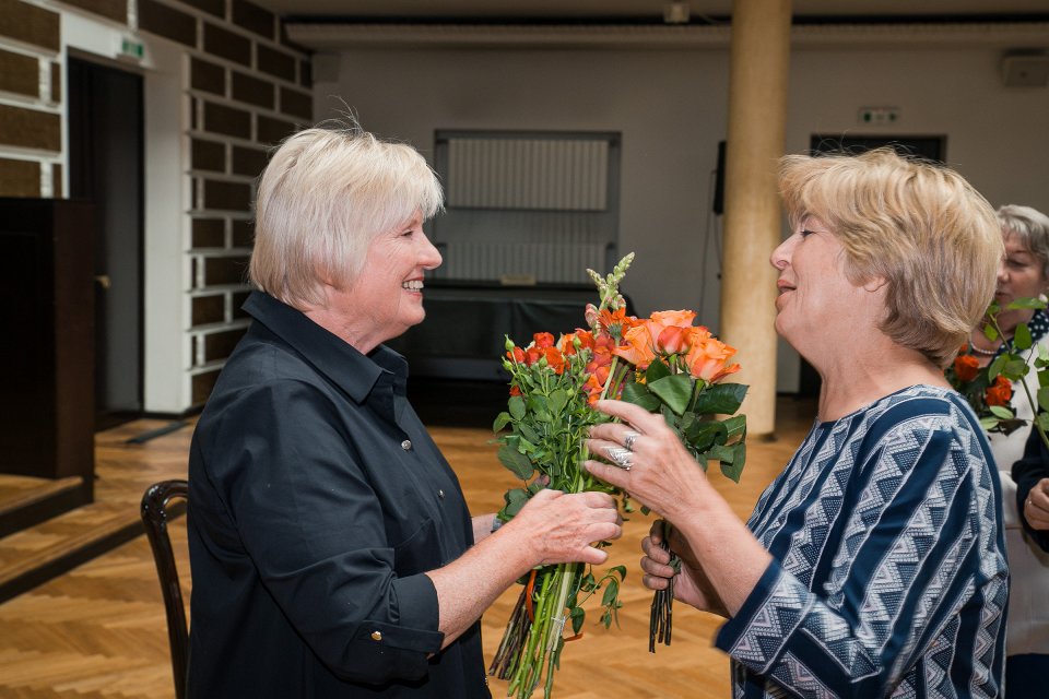 Latvijas Universitātes senioru jubilāru sveikšana. null