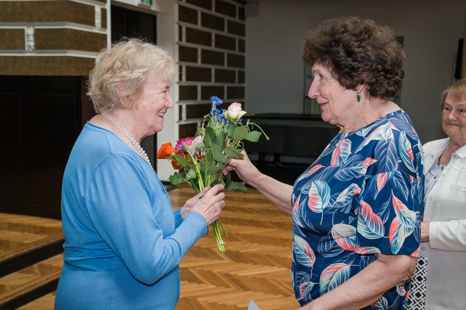 Latvijas Universitātes senioru jubilāru sveikšana. null