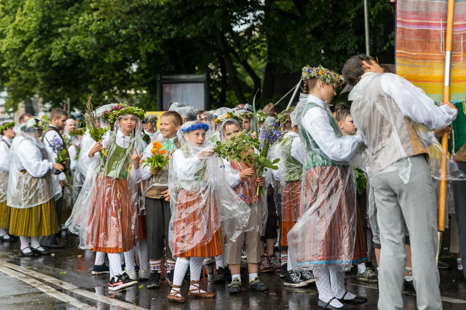 Dziesmu un deju svētku dalībnieku gājiens «Novadu dižošanās». null